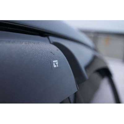 GEARZAAR Tinted Wind Deflectors For Skoda Octavia MK3 5-Door 2013-2019 (4 Pieces With Clips)